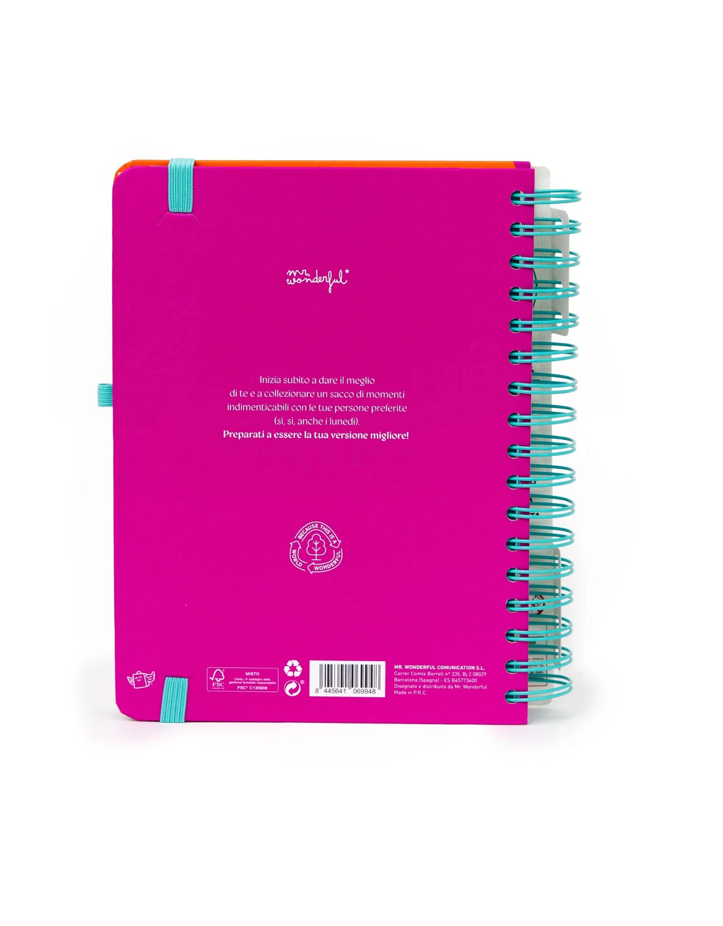 Agenda Wonder 2026 Giornaliera - Continua a provarci Mr.Wonderful