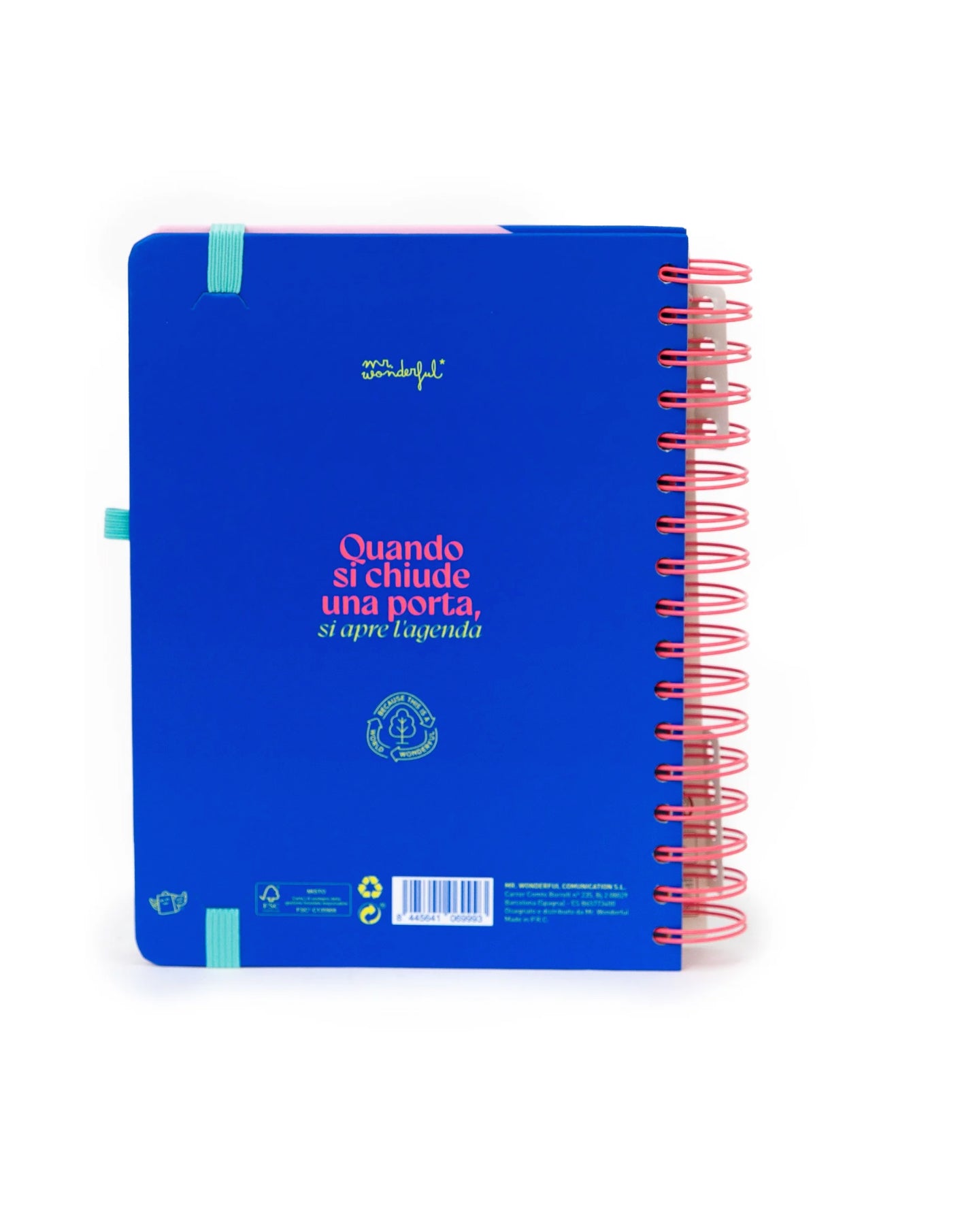 Agenda Wonder 2026 Giornaliera – Mr. Wonderful | “Quando si chiude una porta, si apre l’agenda”