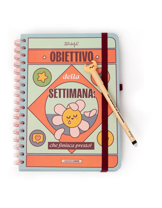 Agenda Wonder 2026 Settimanale – “Obiettivo della settimana: che finisca presto!” Mr. Wonderful