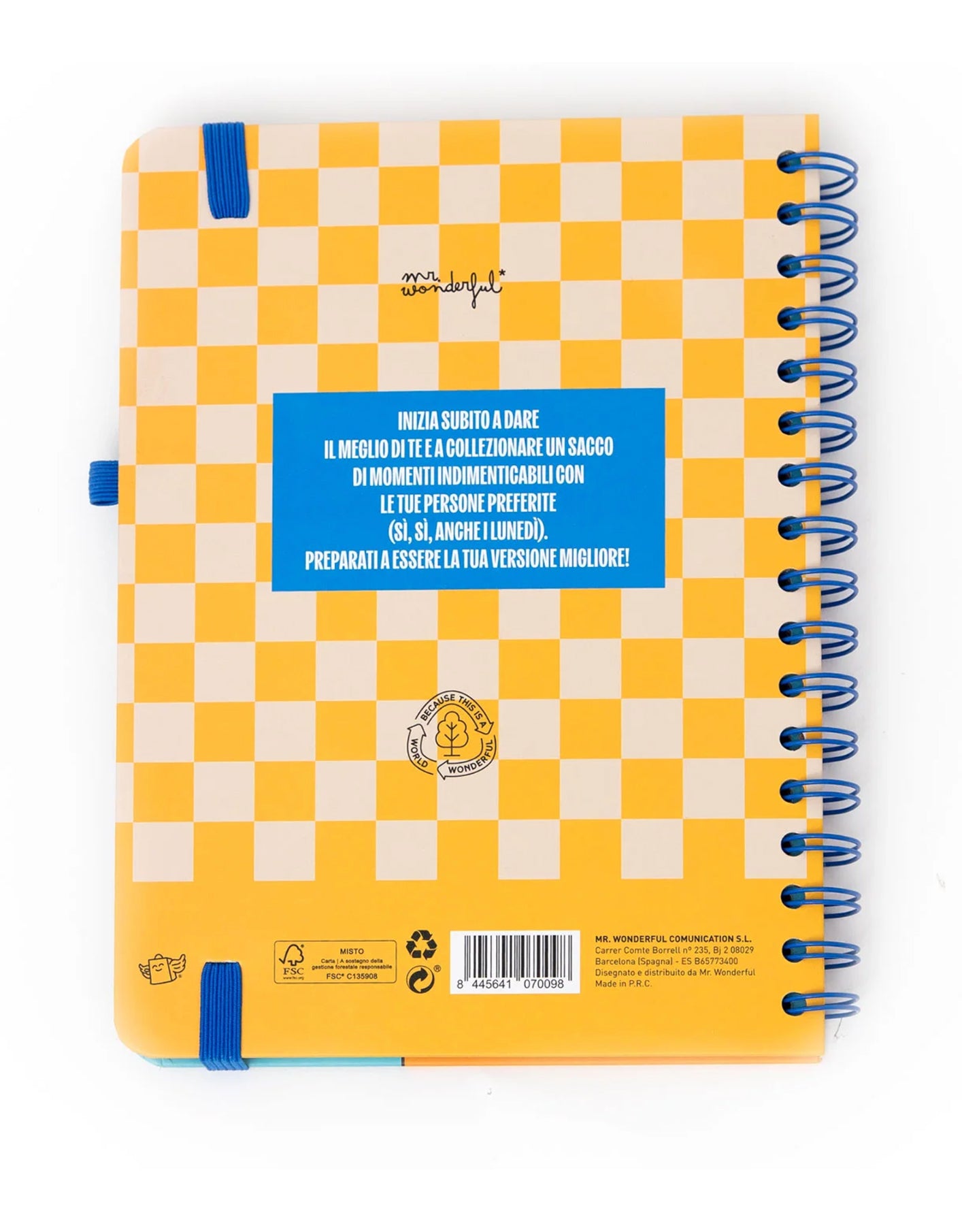 Agenda Wonder 2026 Settimanale – “Progetti Random” Mr. Wonderful