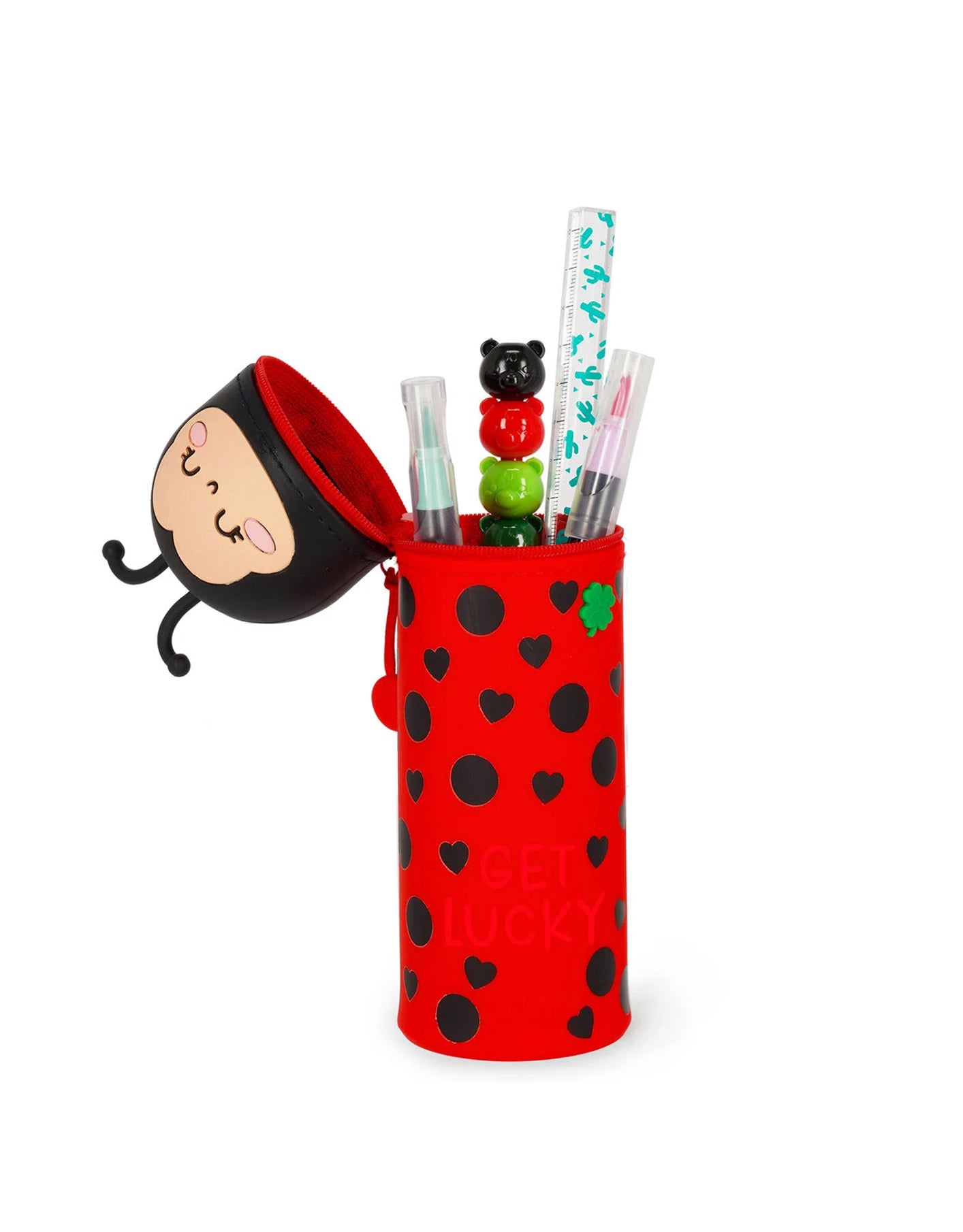Astuccio 2-in-1 in Silicone Ladybug “Get Lucky” – Legami