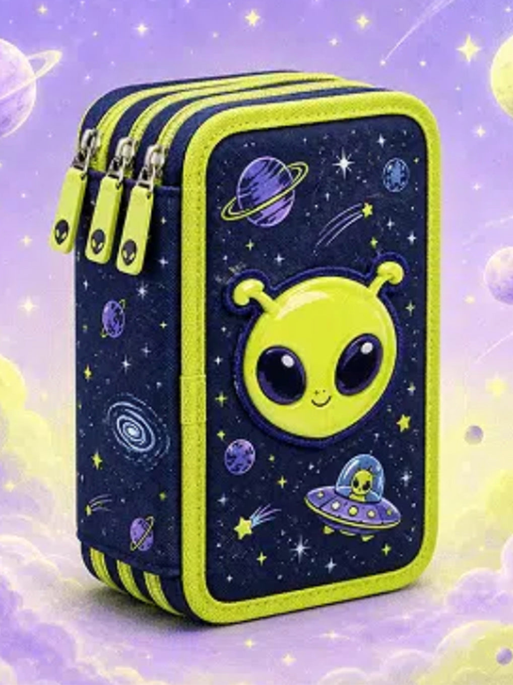 Astuccio 3 Zip Alien Colourbook