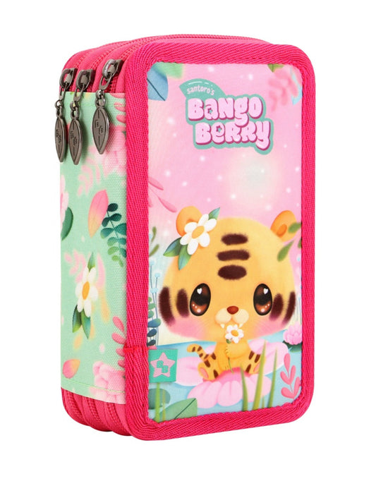 Astuccio 3 Zip Bangoberry - Tiggy Tiger | Santoro Italia