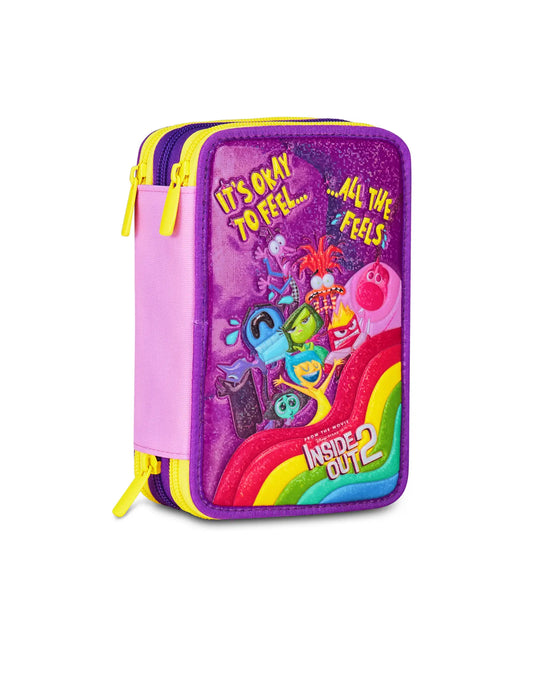 Astuccio 3 Zip Disney Inside Out 2 – Seven