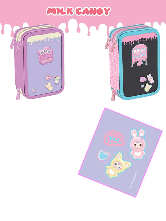 Astuccio 3 Zip Milk Candy - Maricart
