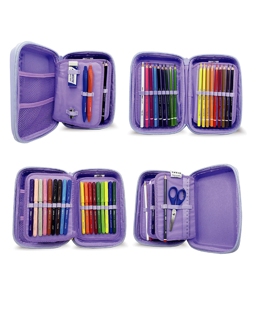 Astuccio One Time tinta Unita - Completo di Accessori Scuola