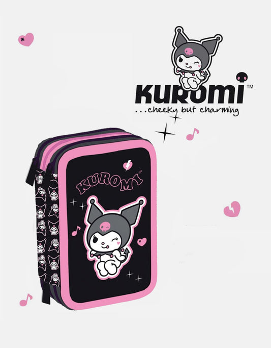 Astuccio 3 Zip Kuromi - Hello Kitty Maricart 25/26