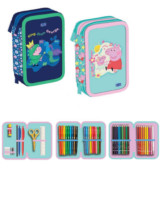 Astuccio 3 Zip Peppa Pig 2026 Maricart