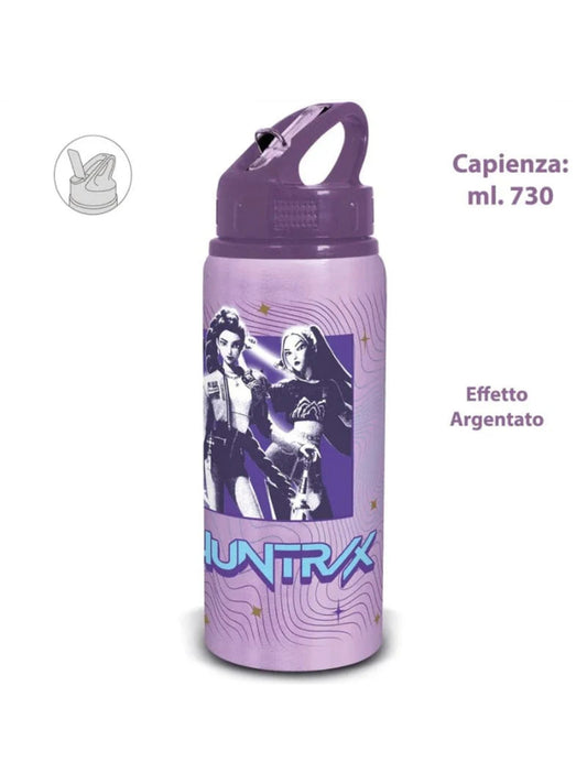 Borraccia in Alluminio KPop Demon Hunters con Cannuccia