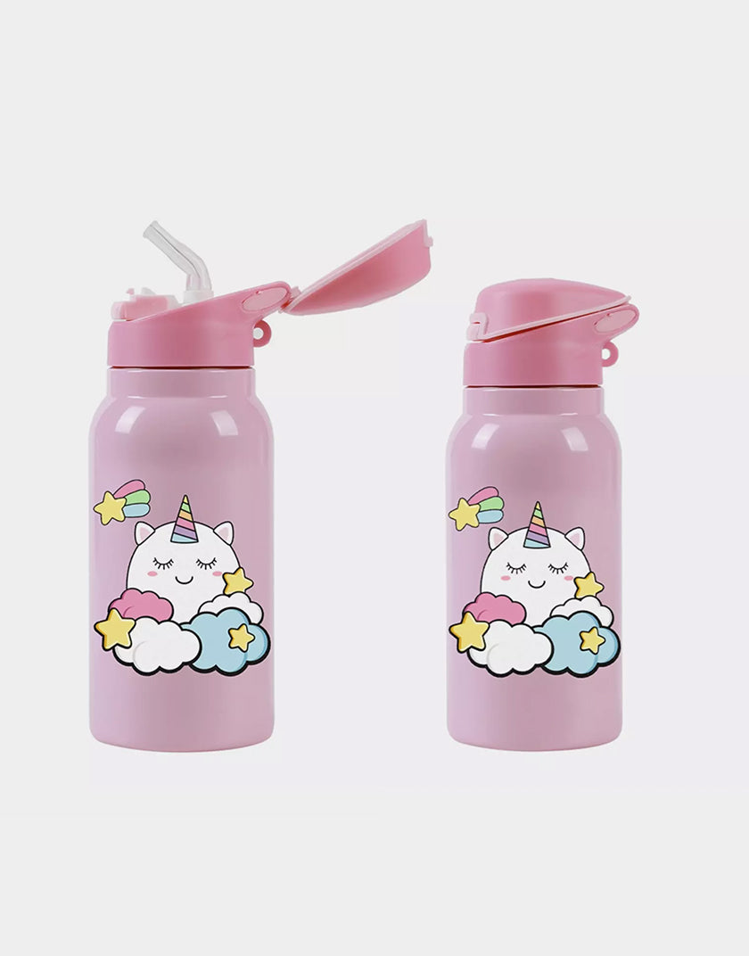 Borraccia Termica Bambini iTotal iDrink Unicorn 350ml – Acciaio Inox con Cannuccia
