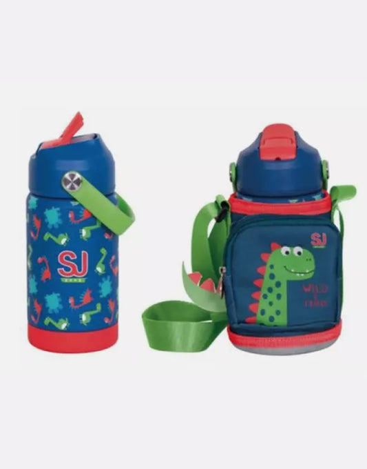 Borraccia termica Seven SJ Gang Dino con portaborraccia - 350 ml
