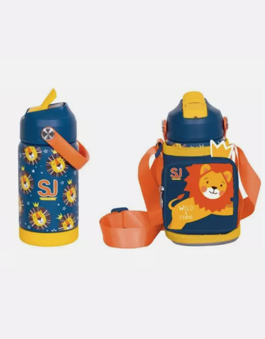 Borraccia termica Seven SJ Gang Lion con portaborraccia - 350 ml