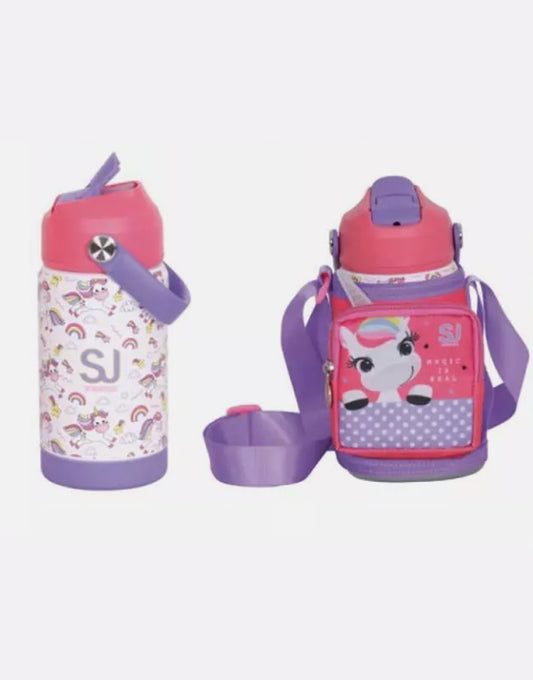 Borraccia termica Seven SJ Gang Unicorn con portaborraccia - 350 ml