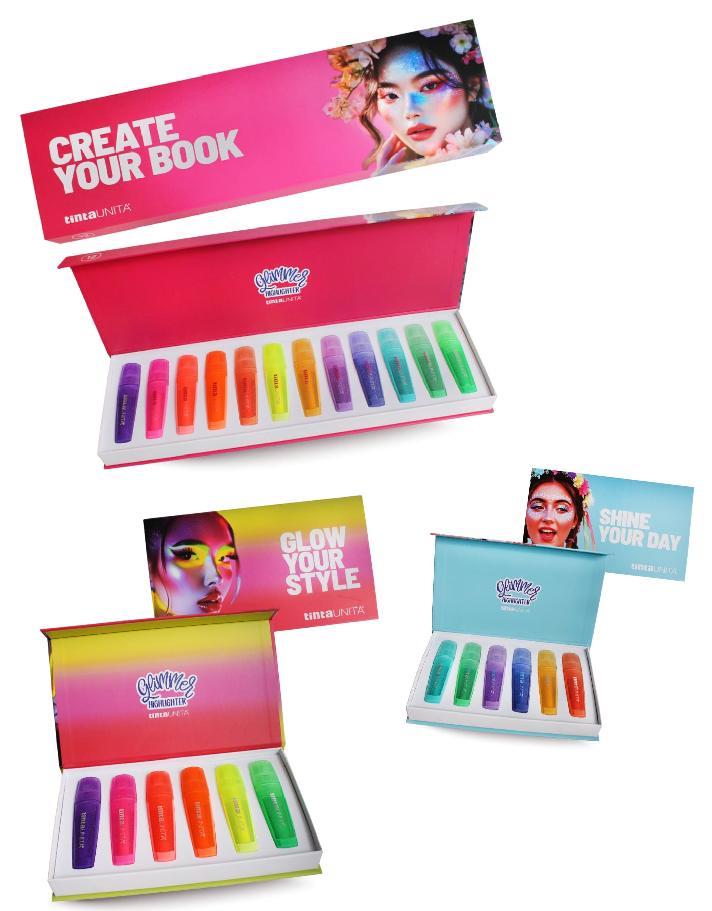 Box Evidenziatori Glimmer – Tinta Unita