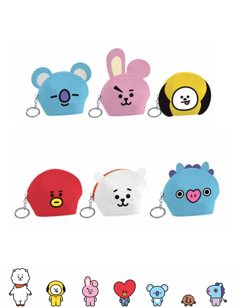 BT21 Portachiavi Portamonete in Ecopelle