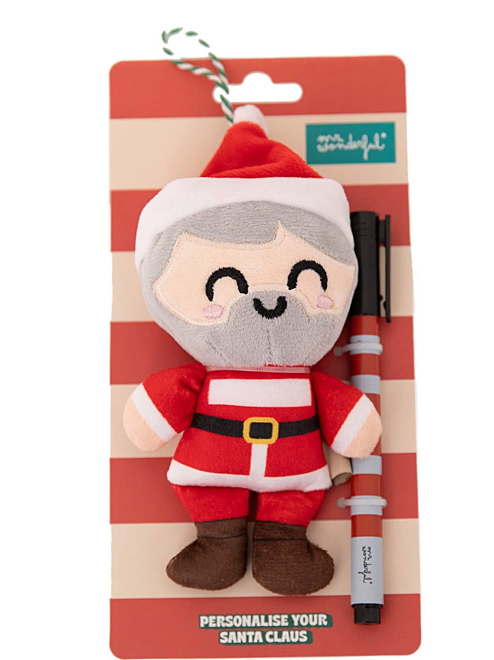 Decorazione Natalizia Personalizzabile Babbo Natale con Pennarello – Mr. Wonderful