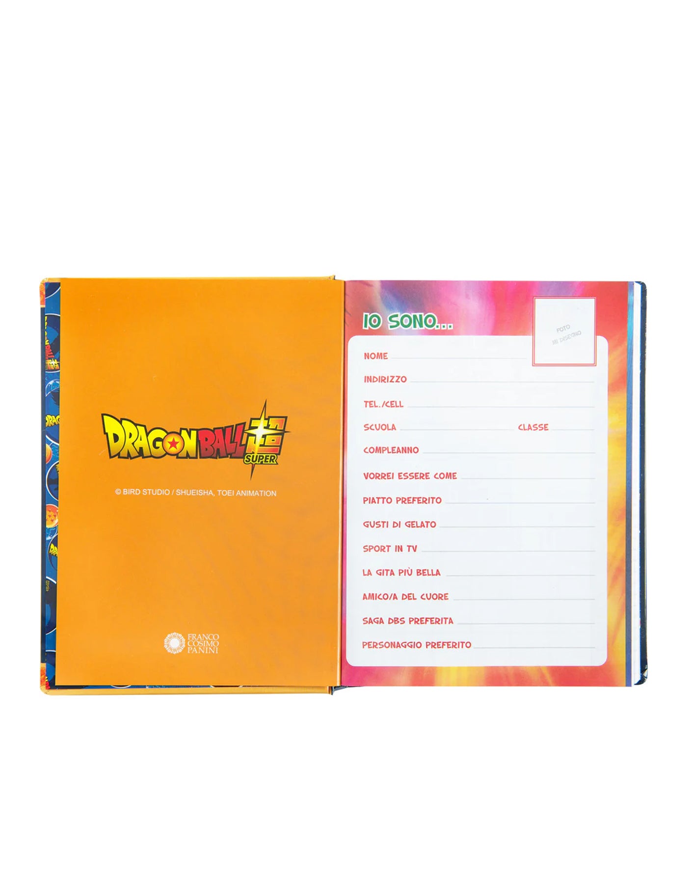 Diario Dragon Ball 2025/2026 - 12 Mesi Giornaliero Non Datato Blu | Panini