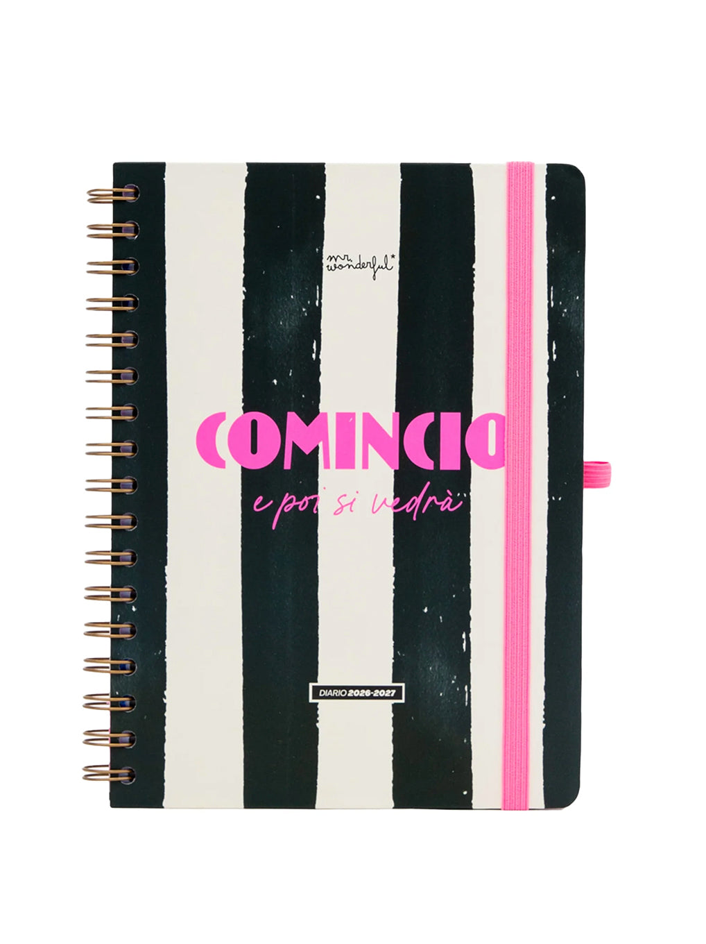Diario Agenda Mr. Wonderful 2026-2027 Settimanale – Comincio e poi si vedrà