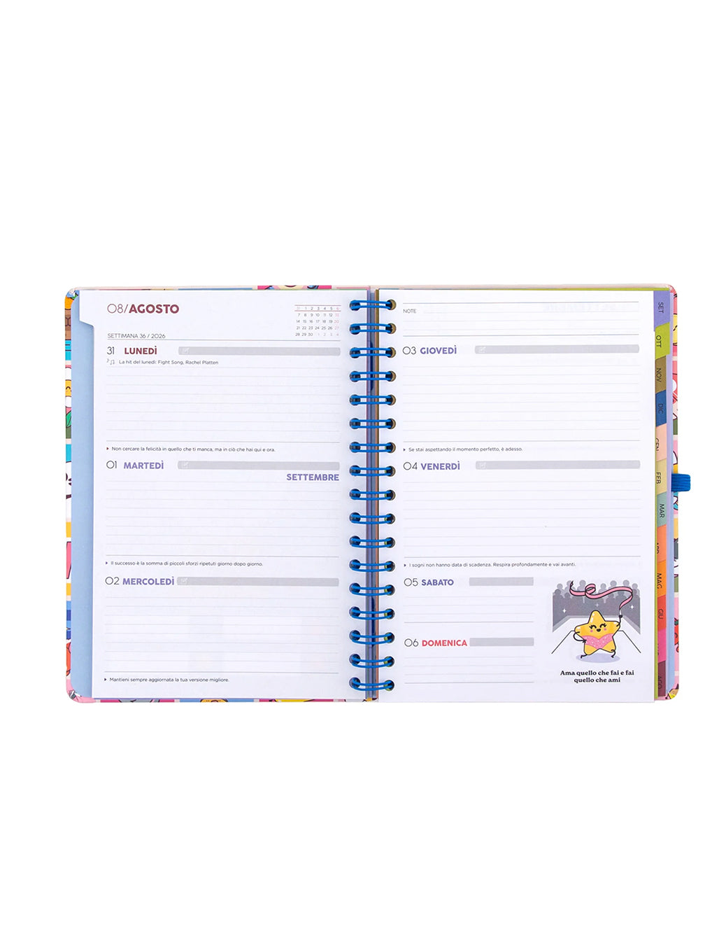 Diario Agenda Mr. Wonderful 2026-2027 Settimanale – Manuale per un Anno Brillante