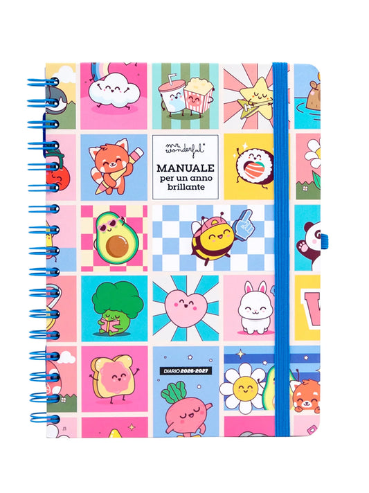 Diario Agenda Mr. Wonderful 2026-2027 Settimanale – Manuale per un Anno Brillante