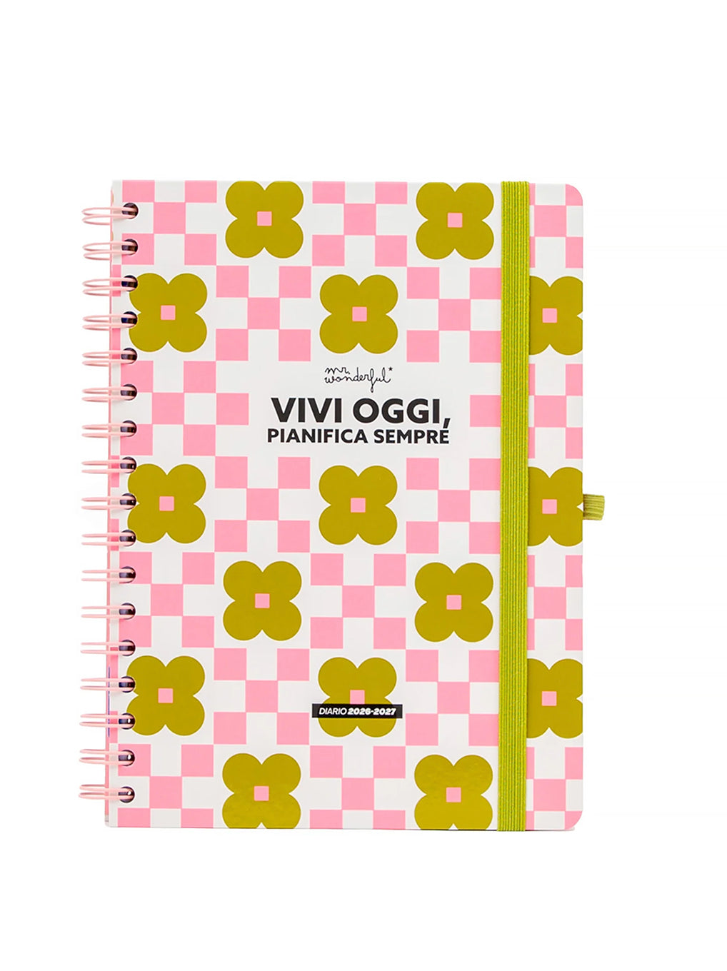 Diario Agenda 2026-2027 Settimanale Mr. Wonderful – Vivi oggi, pianifica sempre