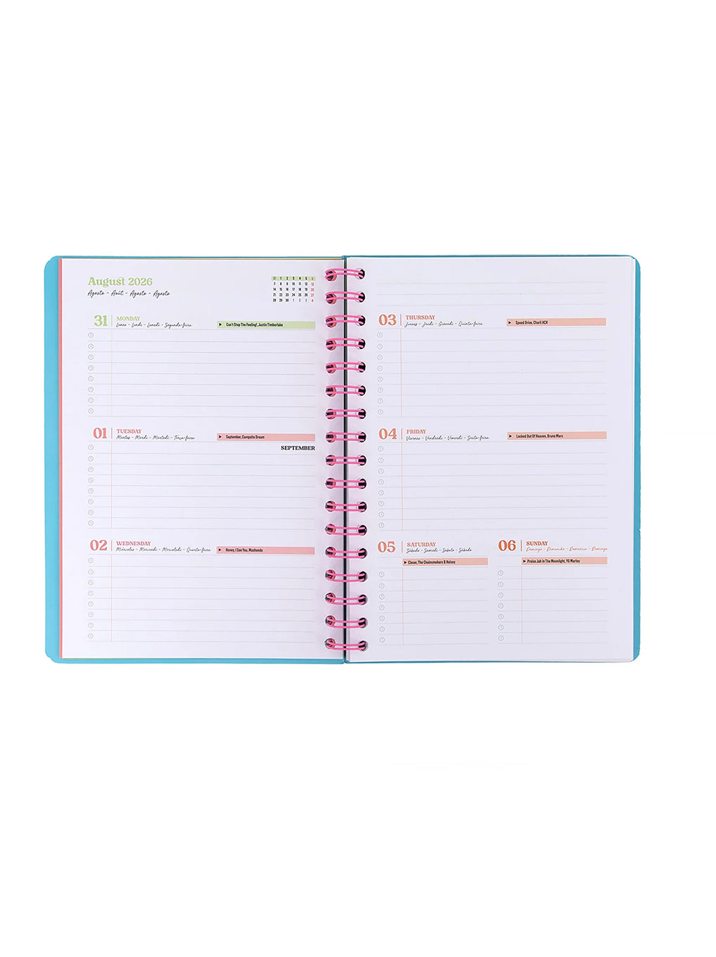 Diario Agenda Mr. Wonderful 2026-2027 Settimanale – To Plan or Not to Plan