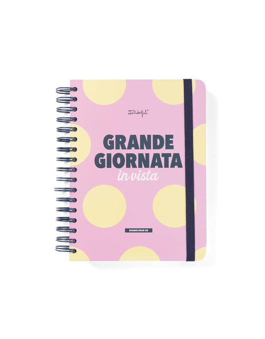 Agenda Giornaliera 2025-2026 Mr. Wonderful "Grande giornata in vista" – Formato Piccolo