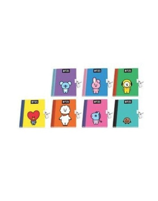 Diario Segreto BT21 con Lucchetto e Chiavi