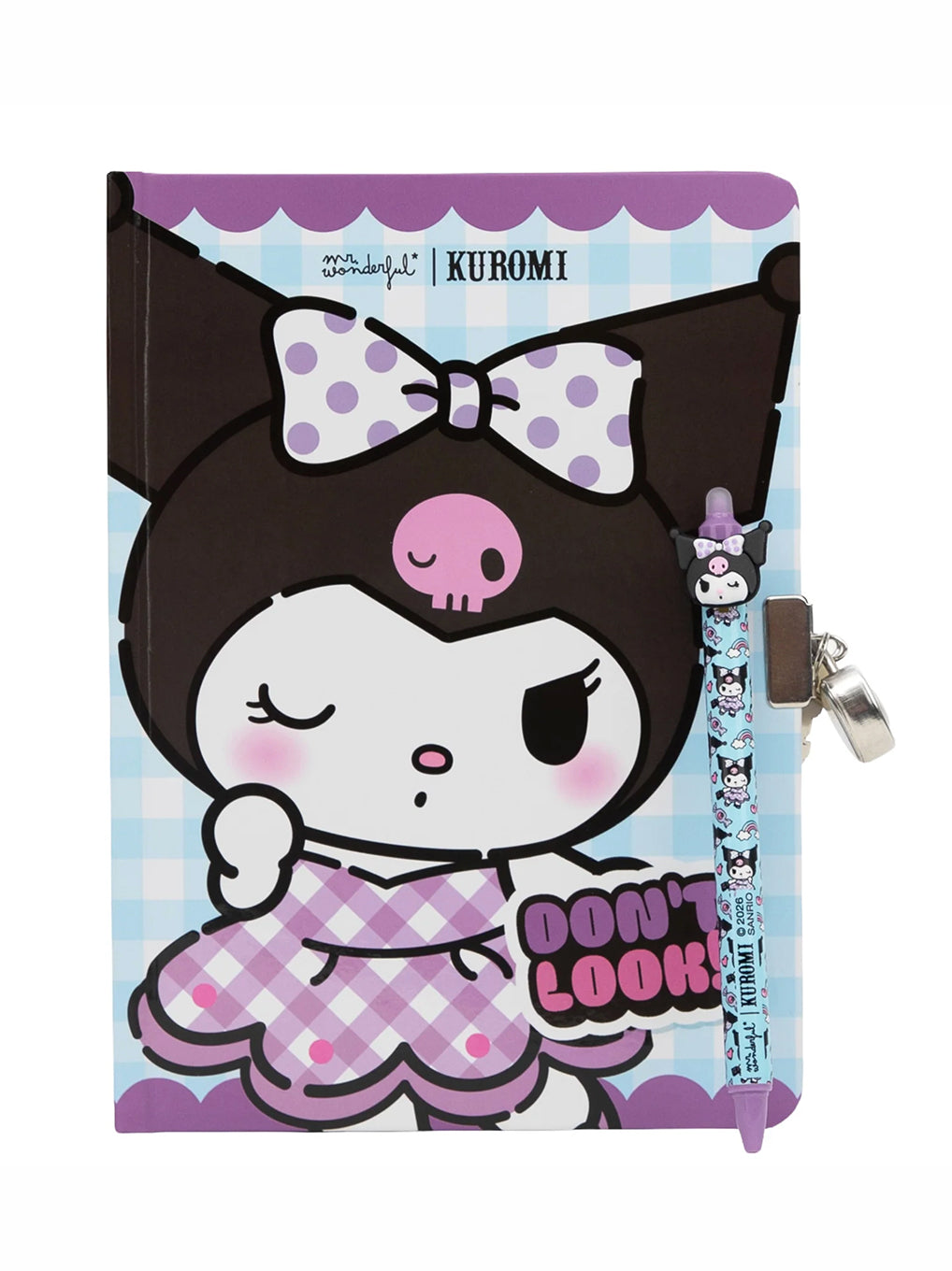 Diario Segreto Kuromi con Lucchetto e Penna Cancellabile – Mr. Wonderful