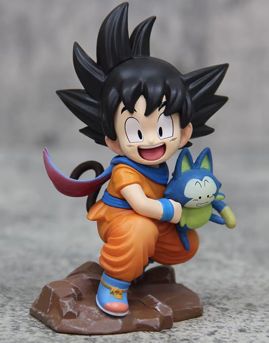 Action Figure Dragon Ball - Son Goku Bambino con Pual