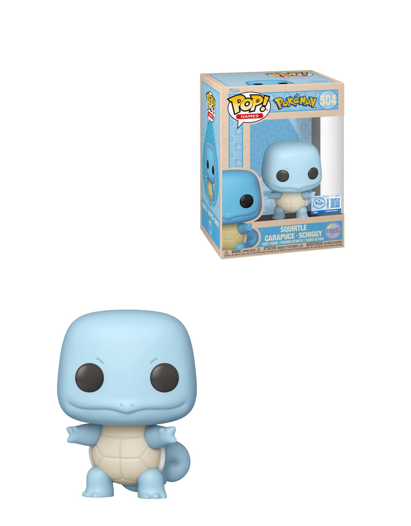 Funko Pop! Pokémon – Squirtle Soft Color Exclusive 504