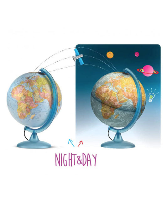 Mappamondo Luminoso Globo Night & Day 25 cm Tecnodidattica