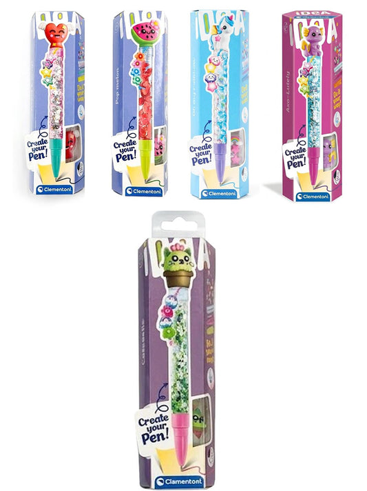 Idea Crea Penna - Clementoni | Penna Personalizzabile con Charms