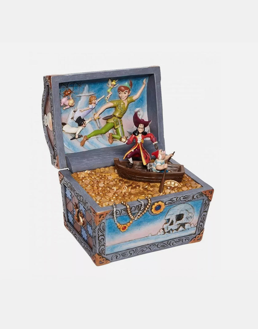 Jim Shore Disney Traditions - Scatola del Tesoro di Peter Pan