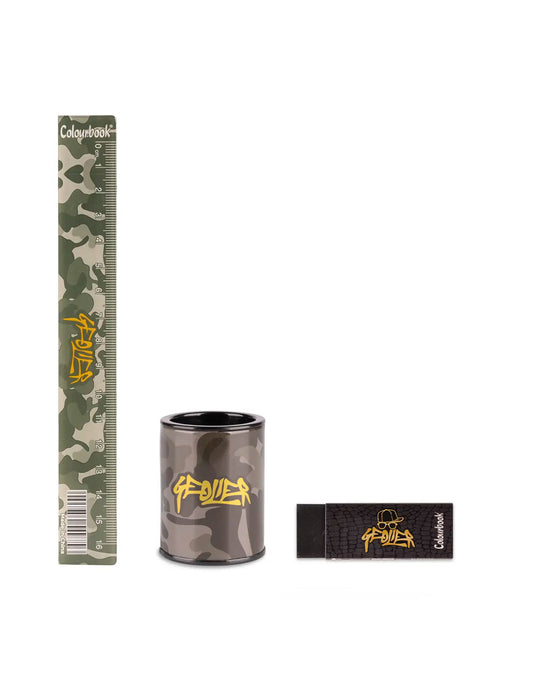 Kit Scuola Geolier Camouflage – Set Cancelleria Colourbook