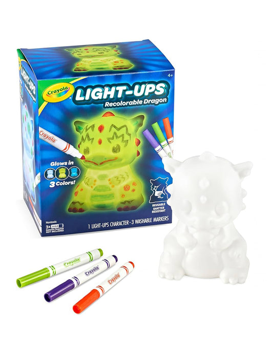 Lampada Crayola Light Ups Draghetto da Colorare – Illumina e Crea senza Limiti!