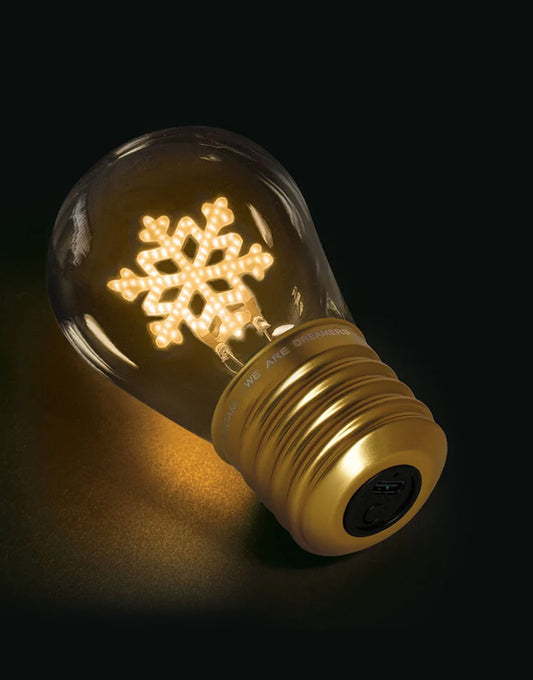 Lampada da Tavolo a Forma di Lampadina "Bulb Fiction Snowflakes" | Legami