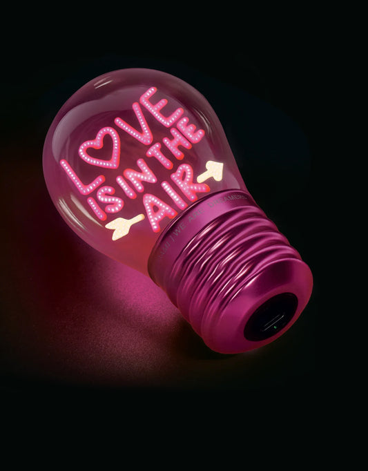 Lampada Decorativa da Tavolo a Forma di Lampadina “Love Is in the Air” – Bulb Fiction Legami