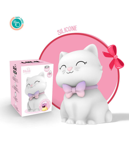 Lampada in Silicone Gattino Ricaricabile – Crea