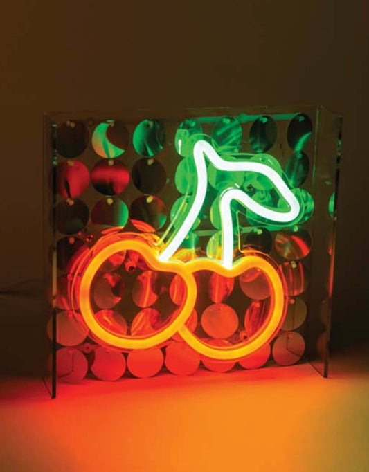 Lampada LED con Paillettes Ciliegie - Maricart