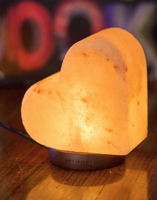 Lampada Legami di Sale dell’Himalaya a Forma di Cuore