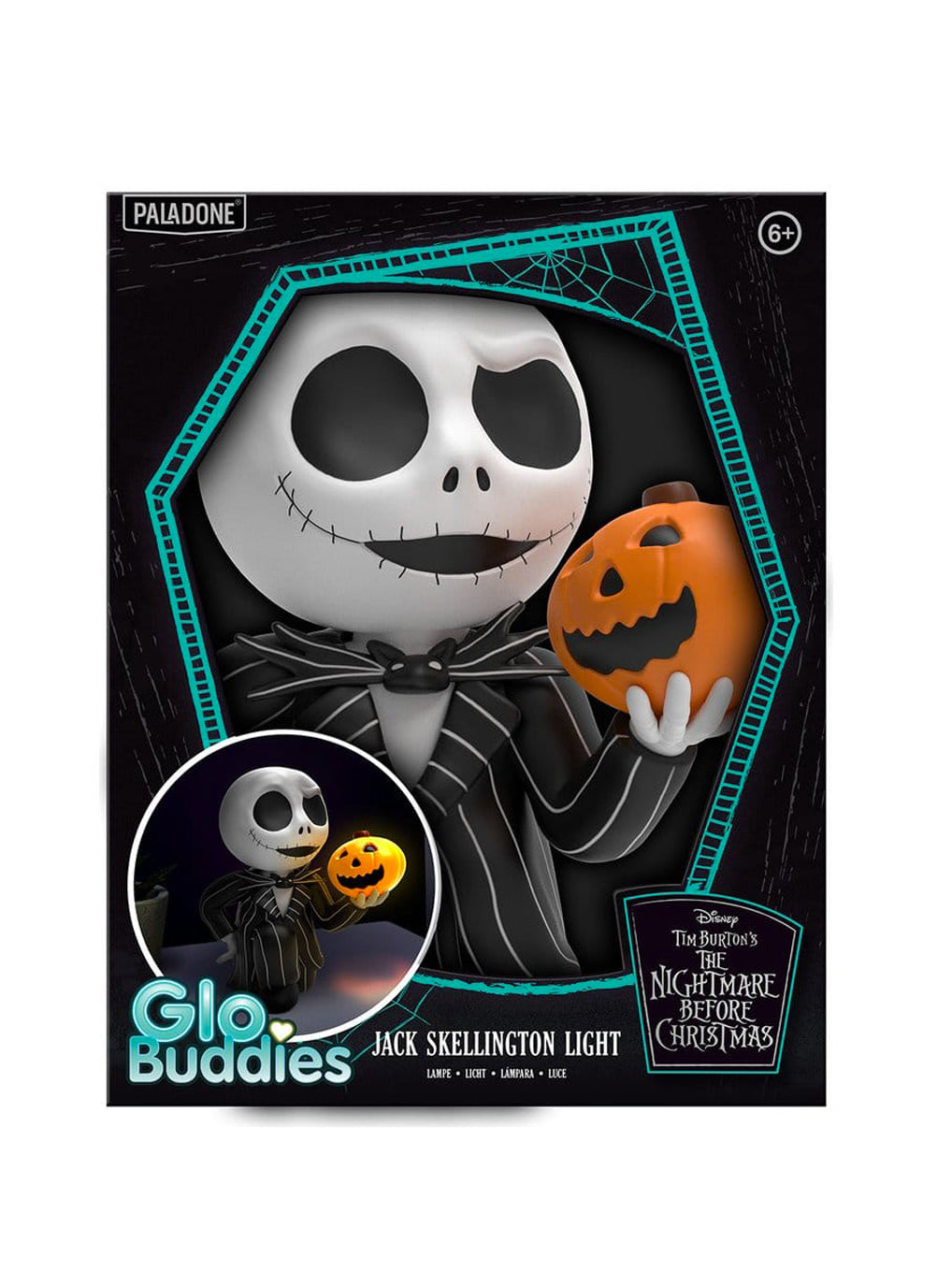 Lampada Nightmare Before Christmas GloBuddies Jack Skellington Paladone