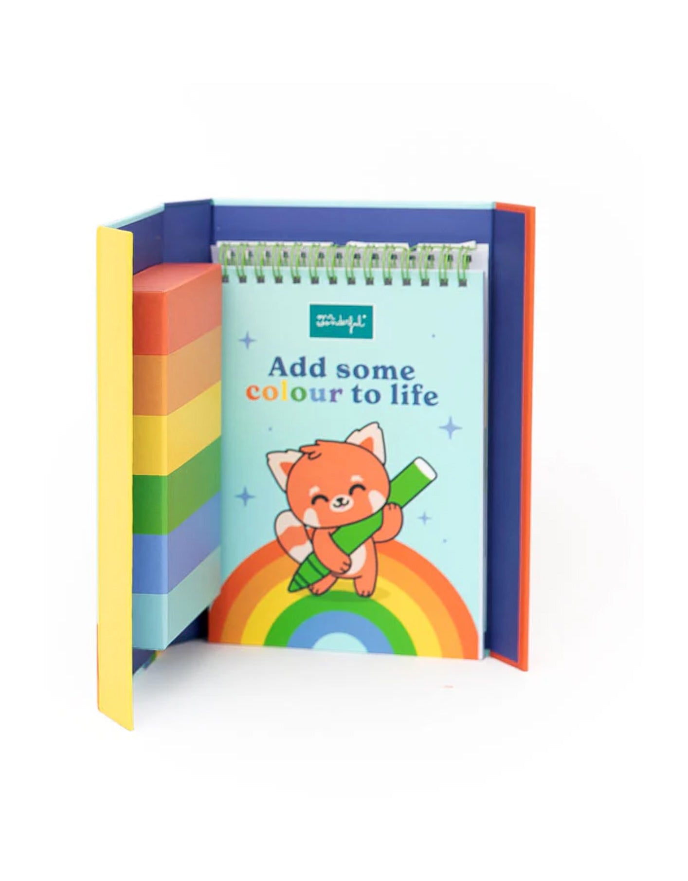 Libro da colorare con pennarelli e adesivi – Mr. Wonderful