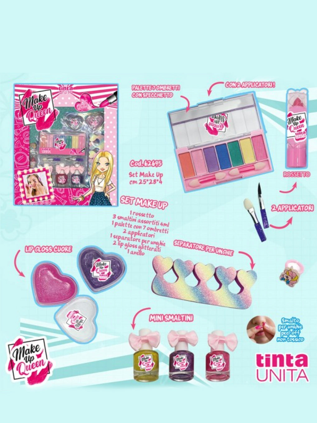 Make Up Queen Tinta Unita Set Make Up