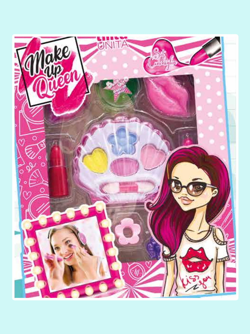 Make Up Queen Tinta Unita Trousse Conchiglia – con Accessori Capelli