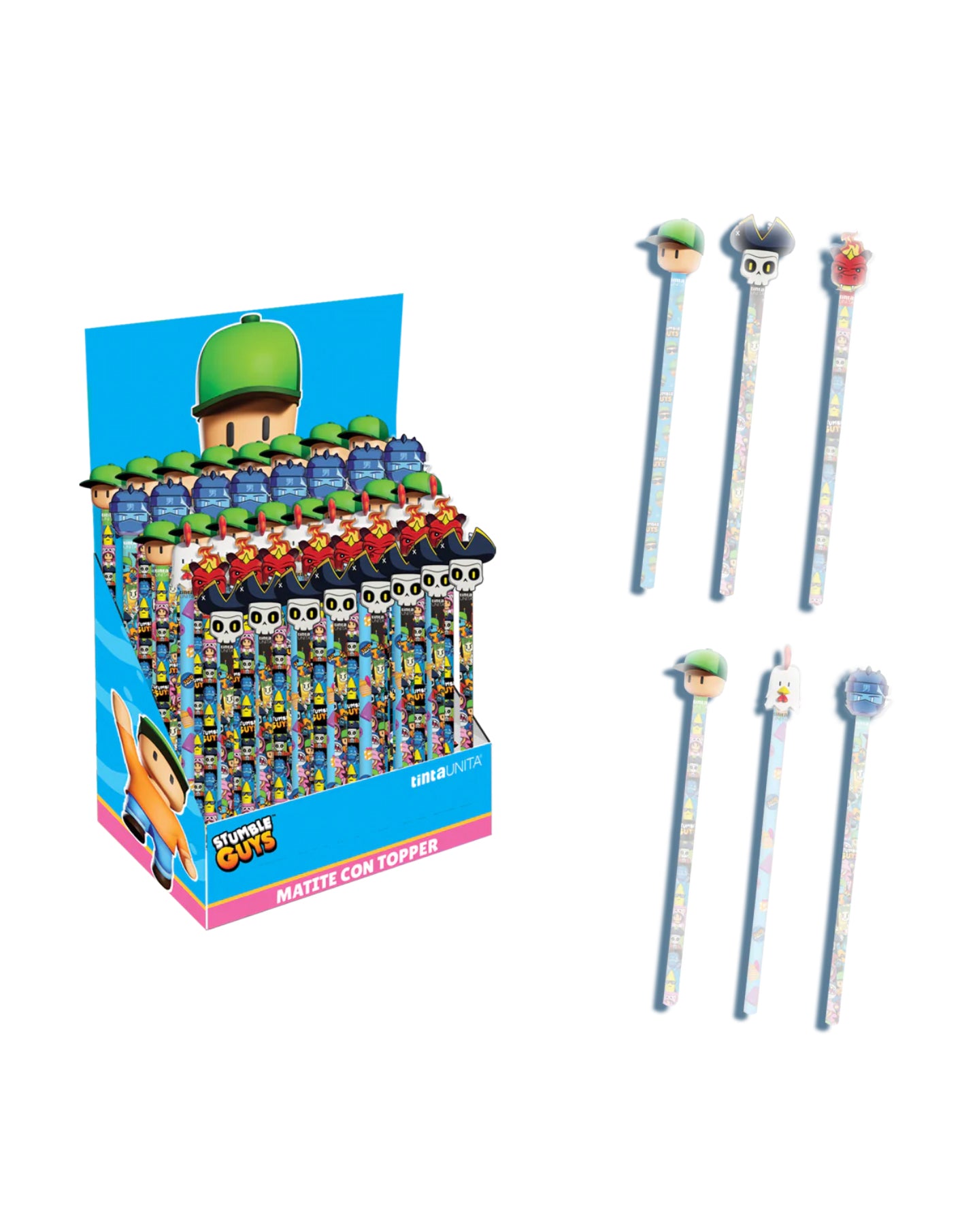 Matita con Topper Stumble Guys – Tinta Unita