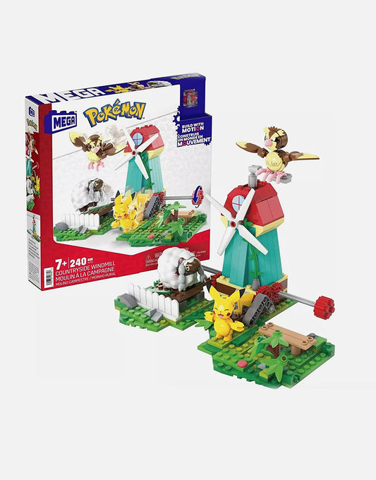 MEGA Pokémon Mulino a Vento - Set Costruzioni da 240 Pezzi con Motion Brick