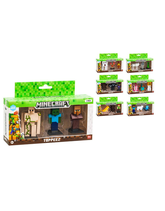 Minecraft 3D Pack – Set da 3 Personaggi Collezionabili