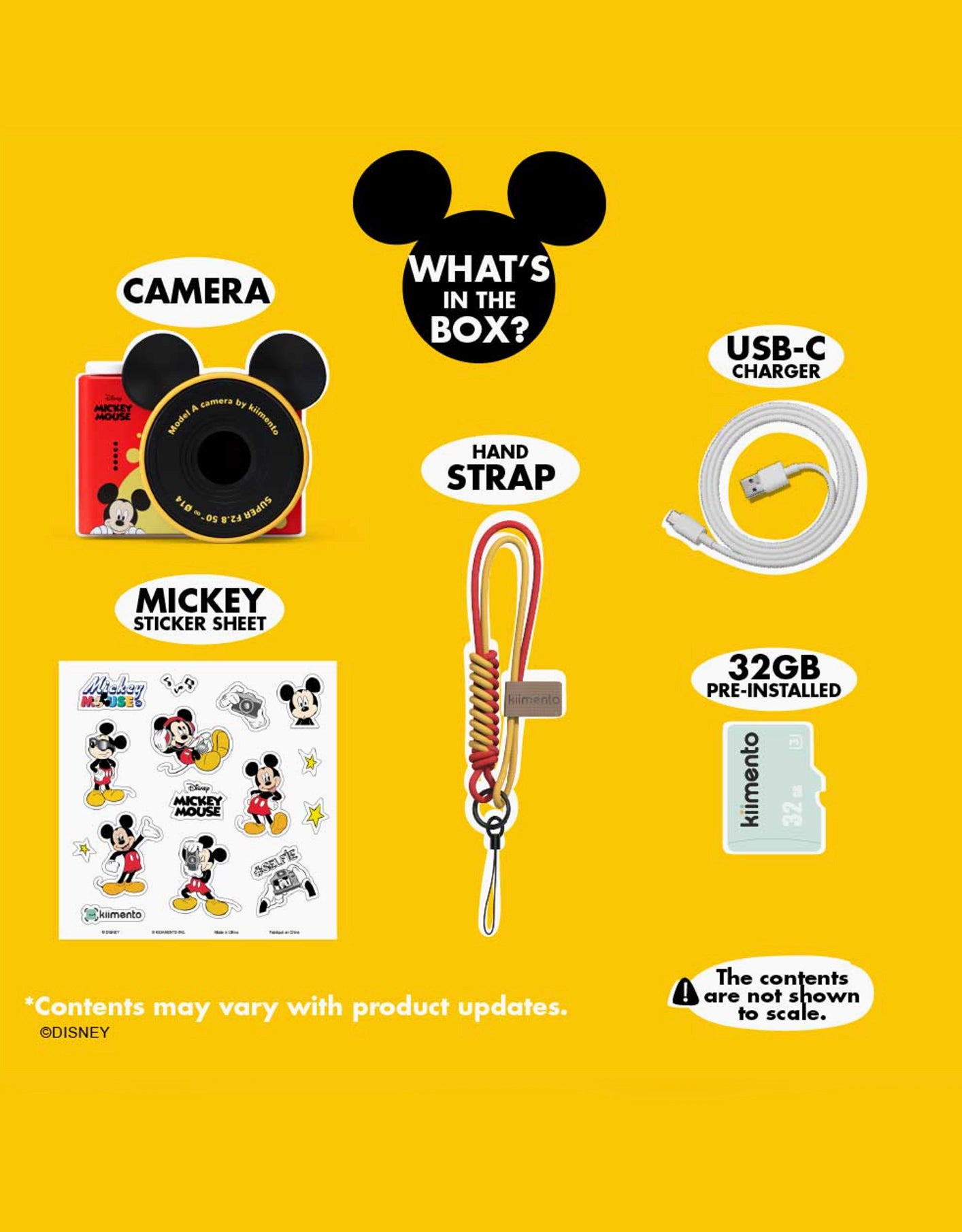 Mini Fotocamera Digitale Disney Mickey Mouse Kiimento