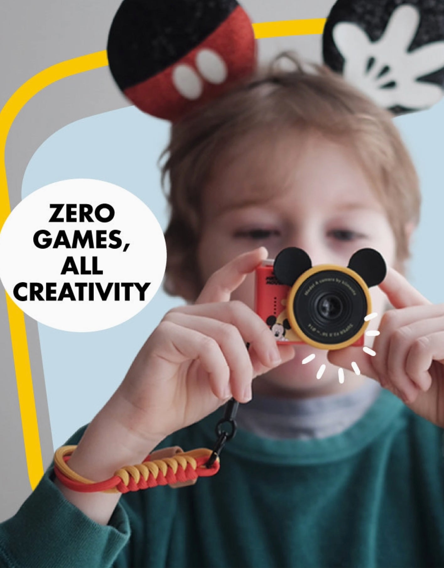 Mini Fotocamera Digitale Disney Mickey Mouse Kiimento